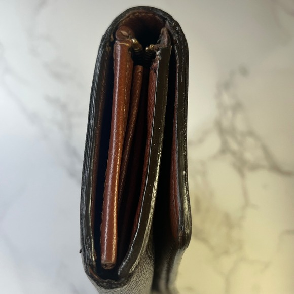 Louis Vuitton Monogram Canvas Tresor Wallet Vintage Brown Made in USA - Picture 7 of 13